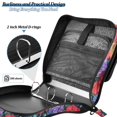 thumbnail image 4 of FORMRS Zipper Binder with Shoulder Strap 2-inch Ring 500 Sheet Capacity File Bag, Serene Floral Pattern, 4 of 5