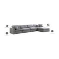 thumbnail image 2 of Meridian Furniture Serene Gray Durable Linen Fabric Modular Sectional, 2 of 12