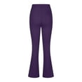 thumbnail image 6 of Pxkloy 29''31''33''35'' Inseam Women's Bootcut Dress Pants with Pocket Stretch Work Lounge Pant Office Casual Pants S-XXL Purple,XL, 6 of 7