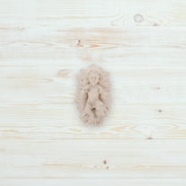 WHAMVOX Miniature Baby Jesus Figurine in Manger Small Religious Christmas Decor for Nativity Scene 1 Piece