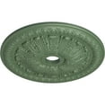 thumbnail image 3 of Ekena Millwork 27 7/8"OD x 3 7/8"ID x 2 1/2"P Tomango Egg & Dart Ceiling Medallion (Fits Canopies up to 6 3/4"), Hand-Painted Athenian Green, 3 of 6