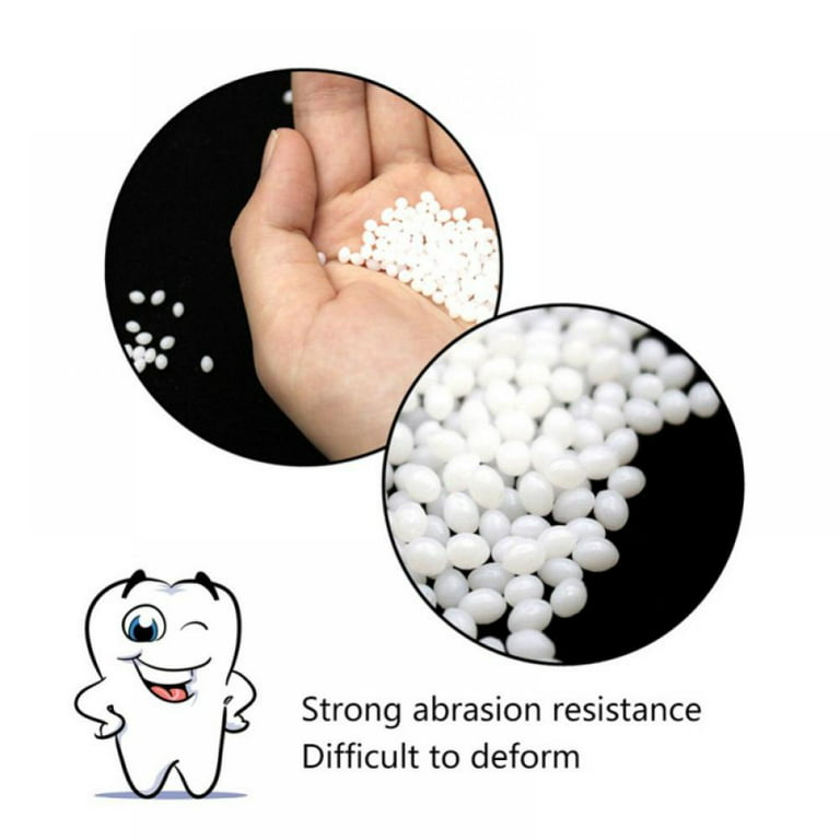 Cheer US 25g/Bag Teeth Repair, Temporary Teeth replacement kit, Moldable  False Teeth, Thermal Fitting Beads for Snap On Instant and Confident Smile