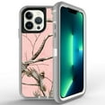 thumbnail image 2 of For Apple iPhone 13 Pro 6.1 inch Heavy Duty Defender Armor Hybrid Case Cover With Clip Tree/Pink, 2 of 4