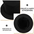 thumbnail image 3 of OUNONA 2Pcs Collapsible Black Magician Top Hats Unisex Costume Party Accessory for Masquerade Carnival and Stage, 3 of 7