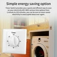thumbnail image 2 of Mechanical Countdown Timer Switches Light Switches Socket Countdown Timer Control Interruptor for Bathroom Fan, Light, 2 of 8