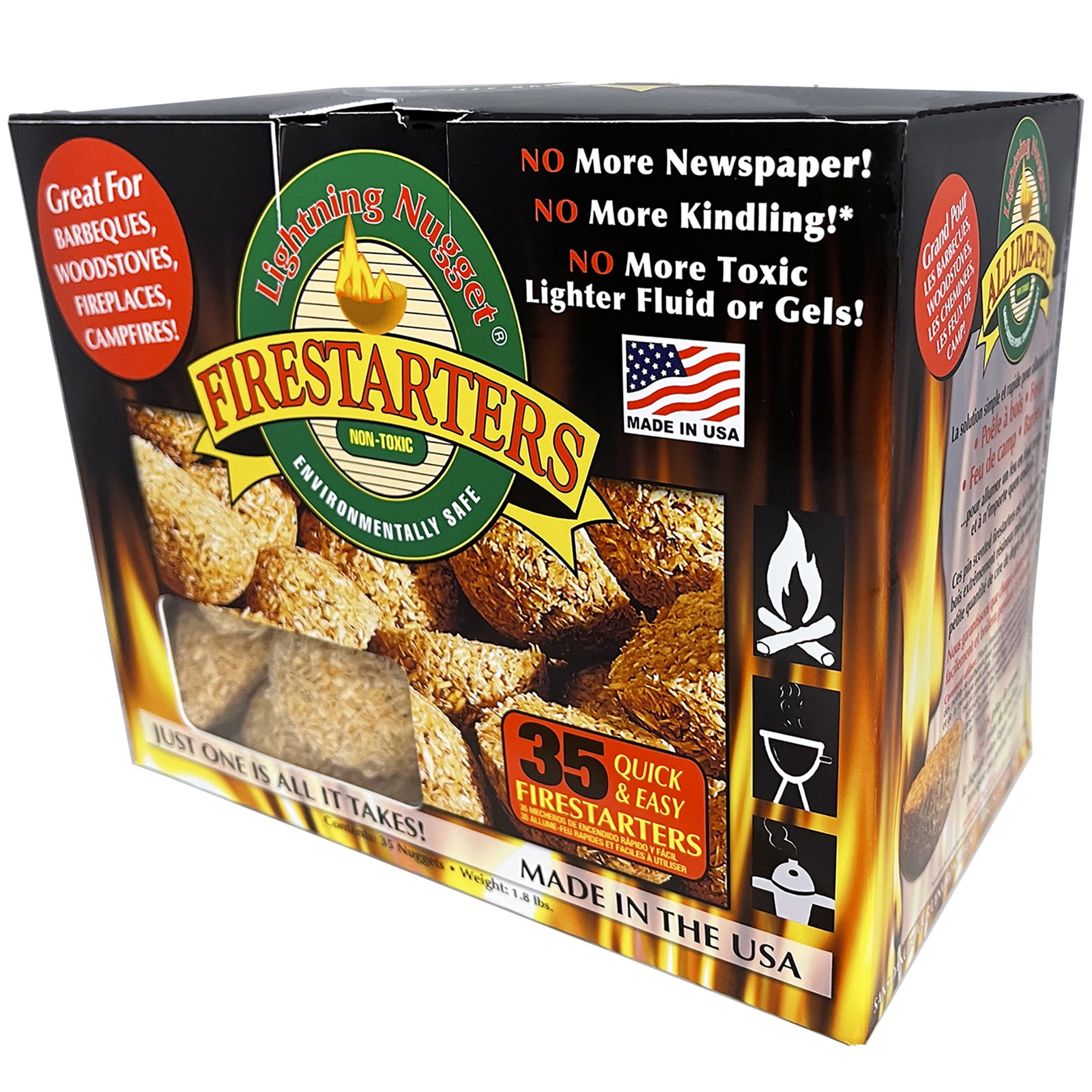 Lightning Nuggets All Natural Fire Starters Lightning Nugget 35