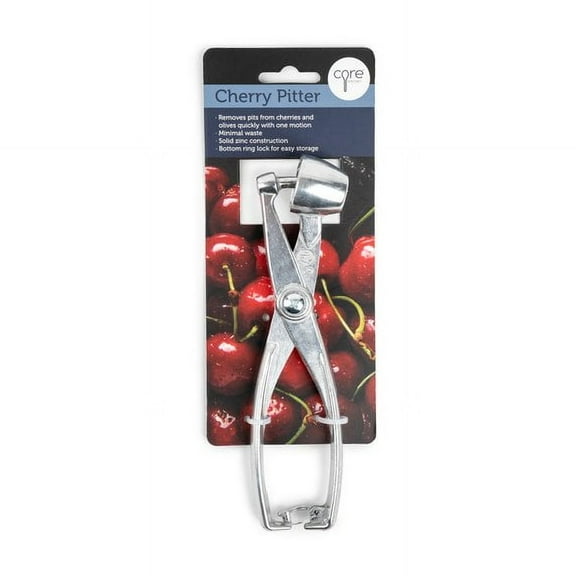 Core Kitchen Silver Aluminum Alloy Cherry Pitter L-9.45 W-3.35 H-0.79