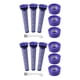 thumbnail image 1 of Kit de Reemplazo de Filtro Vacío 14 Paquetes para Aspiradora Dyson V6,V8,V7,6 Filtros de Columna HEPA,6 Prefiltros,2 Cepillo de Limpieza,Números Pieza Repuesto 965661-01, 1 of 8
