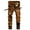 Orange Black, variant on Ginsiom Mens Slim Fit Ripped Jeans Distressed Printed Denim Pants