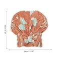thumbnail image 2 of Unique Bargains 1 Pc Women Waterproof Single Layer Hair Towel for Travel Orange Pink, 2 of 5