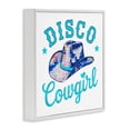 thumbnail image 2 of Stupell Industries Art Deco Turquoise Disco Cowgirl White Framed Giclee Art, 17 x 17, by Amanda Greenwood, 2 of 7