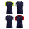thumbnail image 3 of Mens Short Sleeve Crew Neck Raglan Tees (4-Packs) More Colors Available, 3 of 5