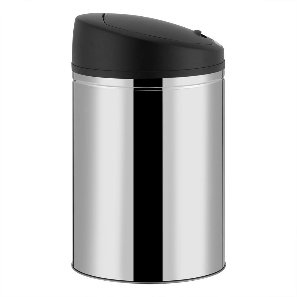 Mgaxyff Sensor Trash Can,30/40/50L Stainless Steel Automatic Sensor Dustbin Rubbish Waste Bin