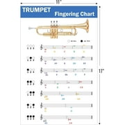 QMG Trumpet Fingering Chart: Color-Coded Notes, All Levels, 1st Edition, USA