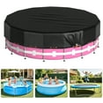 thumbnail image 3 of RIVERGRIT Round Pool Cover for Above Ground Pools, 10FT 420D Oxford Solar Pool Cover with Winch and Cable Keeps Out Debris, Cold and UV Resistant for Easy Installation, Swimming Pool Cover, 3 of 13