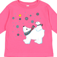 thumbnail image 4 of Inktastic Christmas Polar Bear and Cub with a Star Boys or Girls Long Sleeve Toddler T-Shirt, 4 of 5