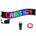 thumbnail image 1 of Justharion ABS LED Car Sign Sign Programmable LED Car Sign Car Sign Programmable LED Matrix Panel FPCB Flexible Screen Display 12*68cm, 1 of 6