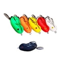 thumbnail image 2 of 6pcs Bionic Frog Lure Bait Set Simulation Fake Bait Soft Bait Double Hook Thunder Frog Black Bait with Tail Rotating Metal Plate for Fishing Lake Outdoor, 2 of 9