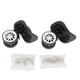 thumbnail image 1 of Ruedas de equipaje de 2 uds., giratorias de 360 grados, bloqueables, silenciosas, antidesgaste, ruedas para maleta PP PET con tornillos para reemplazo, 1 of 8