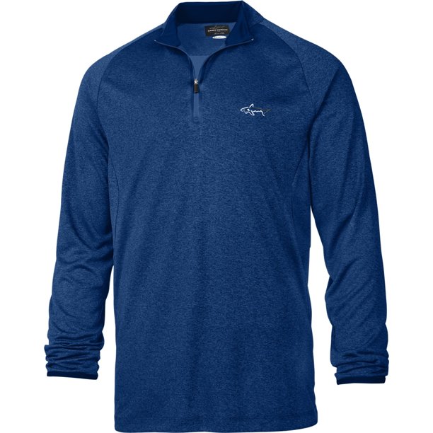Suéter de punto jaspeado Greg Norman Azul Grande