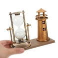 thumbnail image 5 of MUSEYA Hourglass Shape Decoration Plastic Timer Golden Retro Decor For Home Office 1Set, 5 of 6