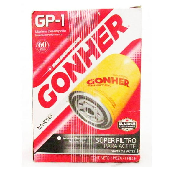 Súper filtro para aceite Gonher Modelo GP-1