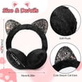 thumbnail image 2 of Cache-oreilles pour l'Hiver Mignons Cache-Oreilles Chat Peluche Chauds Cache-Oreilles Accessoires d'Hiver pour Femmes Filles Couvre-Oreilles d'Extérieur, 2 of 7