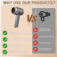 thumbnail image 3 of Secador de pelo inalámbrico ligero y portátil con 3 velocidades y 3 temperaturas, conexión USB., 3 of 7