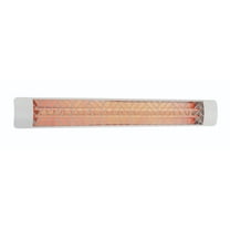 Eurofase Heating - 6000 Watt Electric Infrared Dual Element Heater-240 Voltage-White Finish-Chevron Decorative Fascia