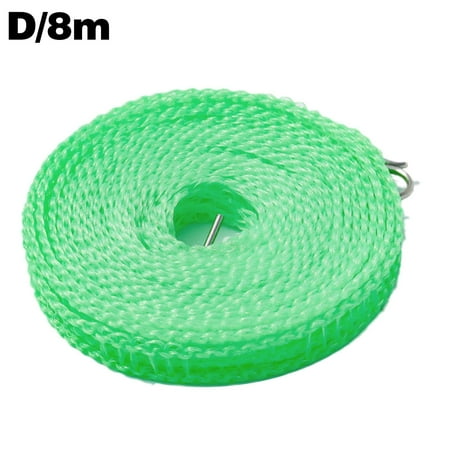 

5/8M Portable Clotheslines Windproof Fence-Type Clothesline for Outdoor Clothesline Drying Travel Indoor Home Rack P0H1