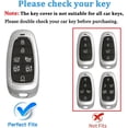 thumbnail image 2 of Key Fob Cover Compatible with Hyundai Sonata Santa Fe Tucson 2020-2023 7 Button TPU Keychain Case Holder Protector,B:red, 2 of 6