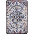 thumbnail image 6 of Wonnitar 3'x5' Bohemian Medallion Area Rug,Bedroom Rug Soft Throw Printed Bathroom Kitchen Entry Foyer Mat, Vintage Non-Slip Washable Carpet for Front Door Laundry Room Bath Office, 6 of 7