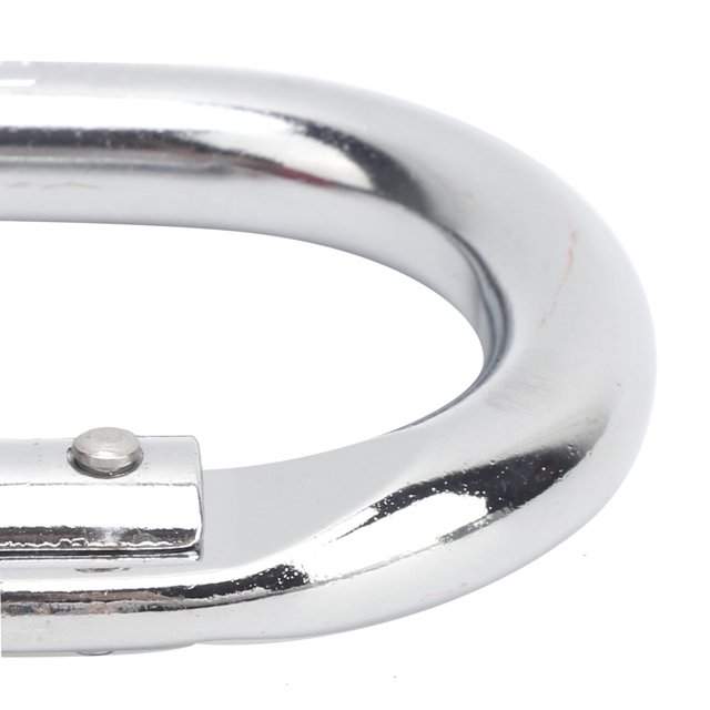 Mousqueton Type Argent et Rouge Équipement d'Escalade Extérieur Boucle de Sécurité Type O 25KN
