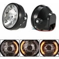 thumbnail image 1 of 7 faros redondos para motocicleta LED intermitentes luz azul universal, modelo: 24, 1 of 5