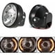 thumbnail image 1 of 7 faros redondos para motocicleta LED intermitentes luz azul universal, modelo: 24, 1 of 5