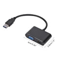 thumbnail image 3 of 2 En 1 Compatible Con USB A Interfaz Multimedia De Alta Definición Y Cable Adaptador VGA Compatible Con 1080p USB 3.0 A Interfaz Multimedia De Alta Definición Compatibilidad Con ANGGREK USB 3.0 VGA Converter, 3 of 8