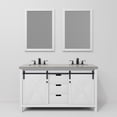 thumbnail image 4 of Lexora Home Marsyas 60" Quartz Top Double Vanity in White, 4 of 9