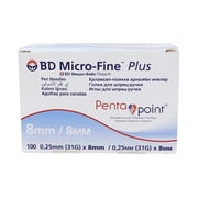 BD Micro-Fine Plus 100 Pcs. 0.25mm x 8 mm Pen