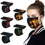 ICQOVD Disposable Unisex Print Mask Disposable Soft Masks For Adults 3-Layer Masks