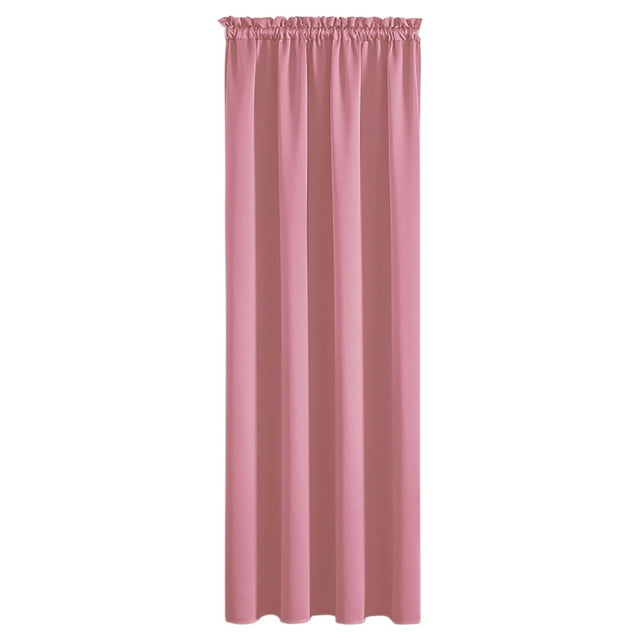 SLYNSHome Liquidation Stores Occultants Roses, Rideaux de Fenêtre Unis Isolés Thermiquement Traitement Poche pour Tringle Rideaux Occultants pour Chambre
