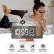 thumbnail image 5 of Reloj despertador digital doble con pantalla de espejo grande, radio reloj para el hogar, dormitorio, oficina, 5 of 7