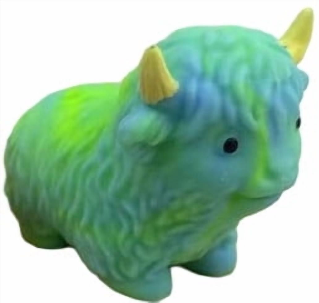 Cow Stress Relief Ball Soft Slow Rising Silicone Squeeze Highland Cattle Anxiety Sensory Fidget Desk Decor Office Calming Relaxation Accessory