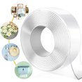 thumbnail image 3 of Cinta Adhesiva Doble Cara Extra Fuerte, 10M Nano Tape Cinta Adhesiva Lavable Sin Trazas, Cintas Adhesivas Reutilizables, Cinta Adhesiva Transparente Impermeable Antideslizante Multifuncional Adepaton MZQ-0744-1, 3 of 8