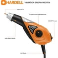 thumbnail image 5 of HARDELL Engraver Pen for DIY, 13W Hand Engraver Tool for Metal,Wood, 120V Mini Etching Tool with Stencils, 5 Speed Engraving Tool,3 Carbide Points Included, 5 of 7