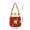 thumbnail image 3 of LanSuare Christmas Gift Doll Bags with Drawstring, 9.8x7.9" Christmas Goody Gift Bags Small Fabric Xmas Candy Bag, Suitbale for Xmas Gifts Wrapping Bag, Holiday Party Favors Decor, 3 of 6
