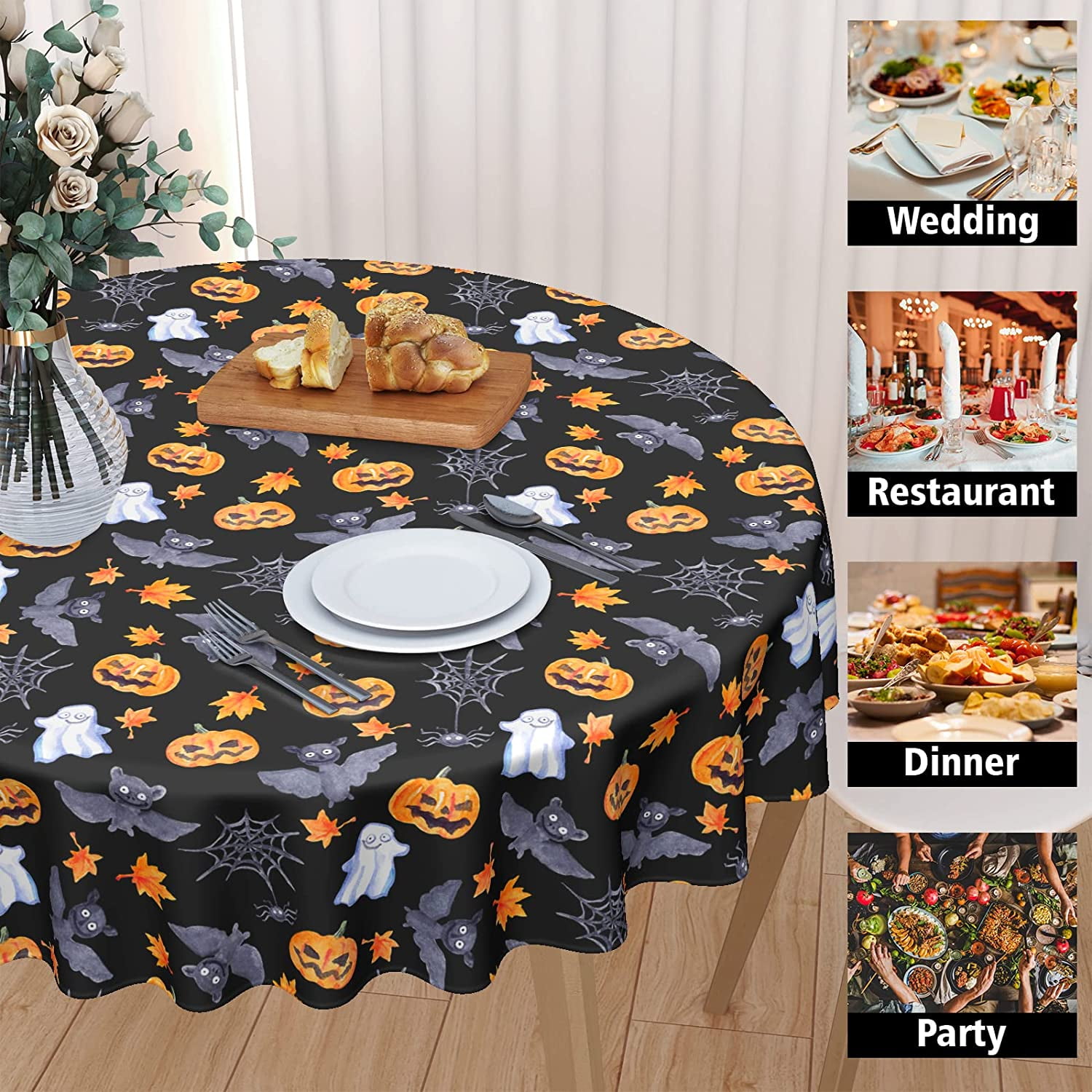 Deconovo Home Decorative Oxford Tablecloth Water Resistant Table Covers