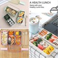 thumbnail image 3 of Japanese Bento Box lunch Box,3-in-1 Compartment, Almi Bento Lunch Box Meal Prep Gift, 3 of 5