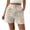 Beige, variant on Shorts for Women Trendy,Womens Retro Floral Jacquard Shorts High Waisted Button Straight Leg Short Pants Casual Loose Cute Shorts with Pockets