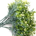 thumbnail image 3 of Nvzi 6 paquetes de flores artificiales para exteriores, plantas artificiales para exteriores, flores resistentes a los rayos UV, macetas colgantes para ventanas (amarillo), 3 of 4