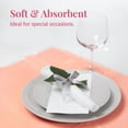 thumbnail image 7 of 50-Pack Linen Feel Dinner Napkins by Prestee - Soft Disposable Paper Hand Towels for Bathroom and Events - Durable, Absorbent Party Napkins for Weddings, Dinners and Special Occasions - 7.8 x 4.25 In, 7 of 7